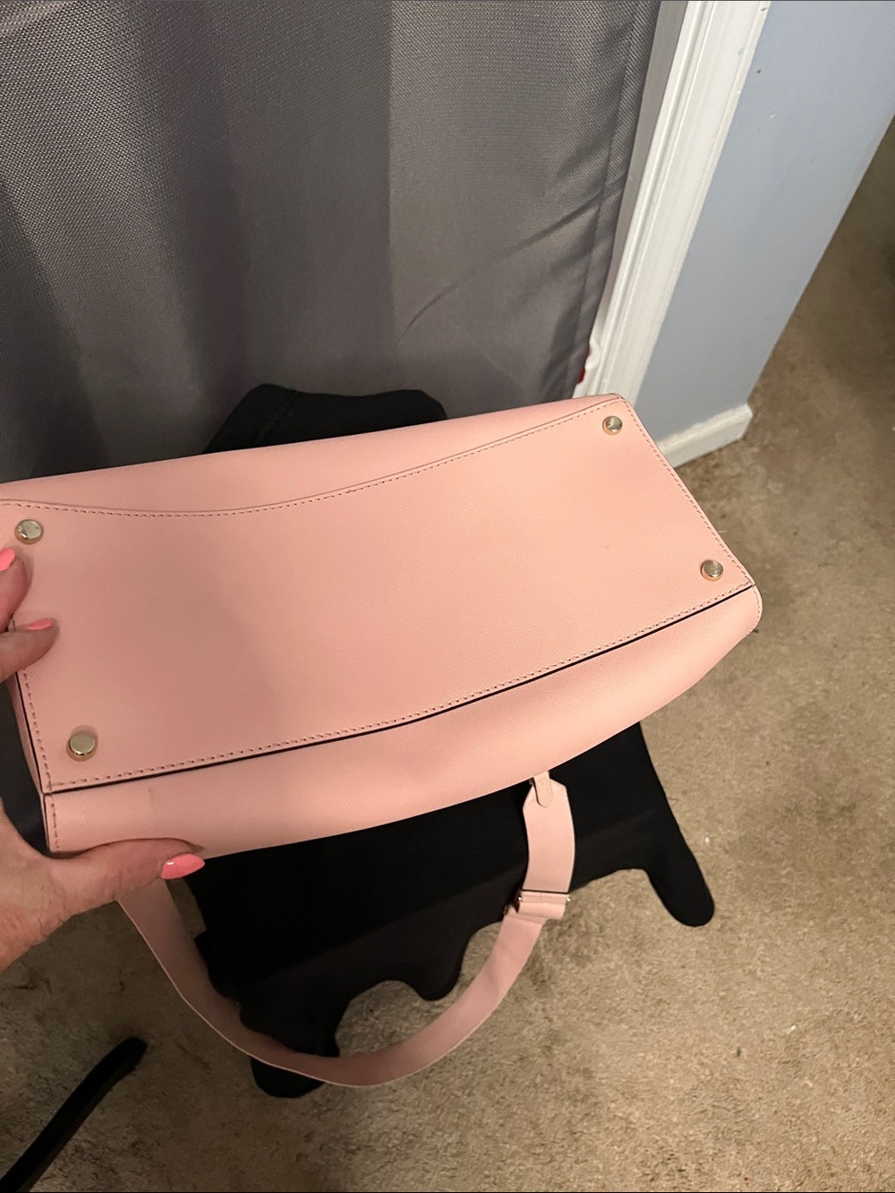 kate spade Blush Pink Leather Satchel with Detachable Strap - Picture 3 of 5